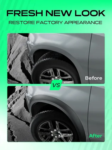 Vista 8 de YHTAUTO Guardabarros Estilo de Fábrica OE con Kit de Herrajes de Repuesto para Dodge Ram 1500 2009-2018, Ram 1500 Classic 2019-2022, Protector