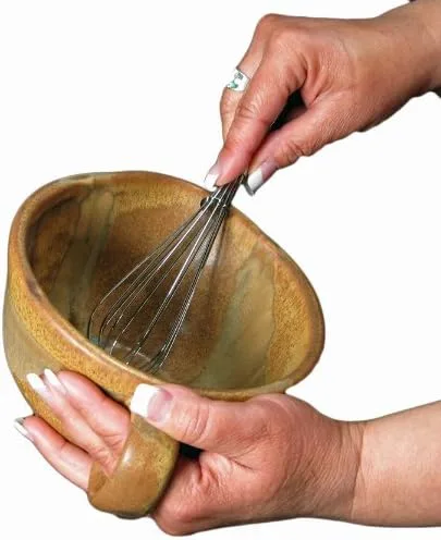 Vista 2 de Colección Prado Stoneware – Perfect Grip 30 onzas mezclador con batidor de metal – marrón rústico