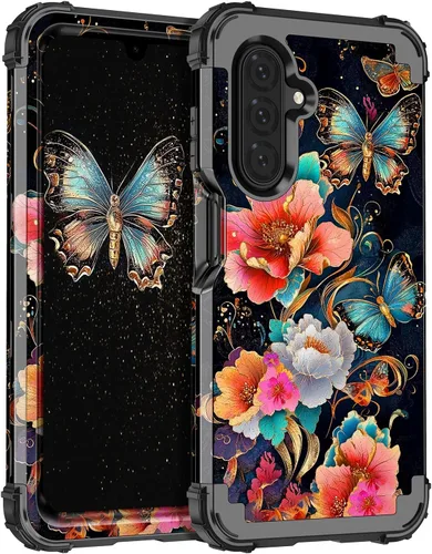 Vista 23 de Hekodonk Funda para Galaxy A17 5G, tres capas de protección resistente a prueba de golpes, plástico duro+silicona suave, funda protectora de cuerpo
