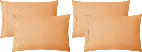 Vista 85 de Clara Clark Fundas de almohada de tamaño estándar – Funda de almohada ultra suave, fundas de almohada de microfibra ligera tamaño Queen – Juego de 2