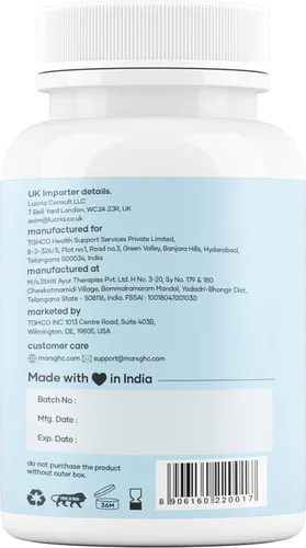 Vista 9 de Mars Surgemax Cápsulas naturales con Shilajit y Safed Musli Apoya la energía, la fuerza y la inmunidad para un estilo de vida activo 60
