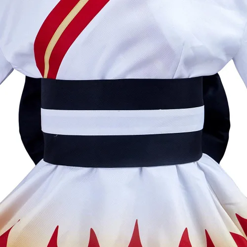 Vista 6 de BYHai Rengoku Kyoujurou - Disfraz de cosplay de anime japonés Lolita kimono sirvienta de sirvienta uniforme para adultos