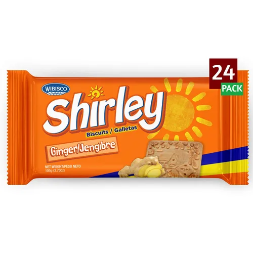 Vista 7 de Wibisco Shirley Biscuits, chocolate, 3.7 oz (paquete de 24)