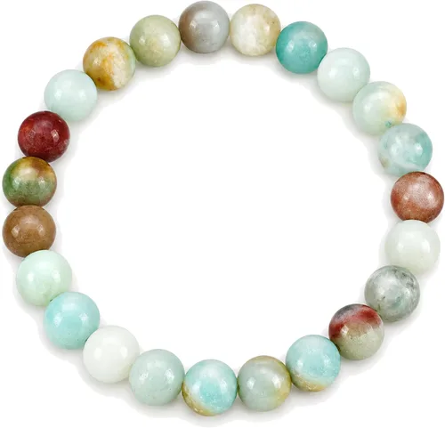 Vista 9 de Colección Cherry Tree - Pulseras de cuentas de gemas para mujeres y hombres, tamaños pequeños, medianos y grandes, cuentas redondas de 8 mm Cuarzo