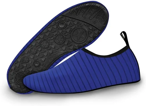 Vista 4 de Zapatos de agua para niños, mujeres y hombres sensación de pies descalzos, de secado rápido, calcetines acuáticos para playa, actividades al aire