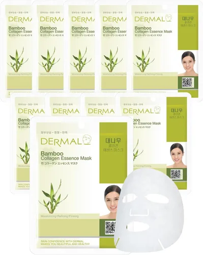Vista 10 de DERMAL Acai Berry Collagen Essence - Mascarilla facial de 0.81 onzas (0.81 oz), paquete de 10 unidades – Hidratante y reafirmante mantiene la piel
