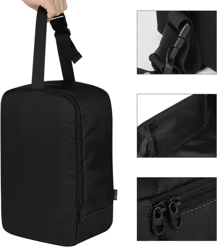 Vista 6 de Beautyflier Bolsa de plancha de vapor de viaje para vaporizador de ropa de mano Conair, diseño portátil de mano para vaporizador de transporte, Negro