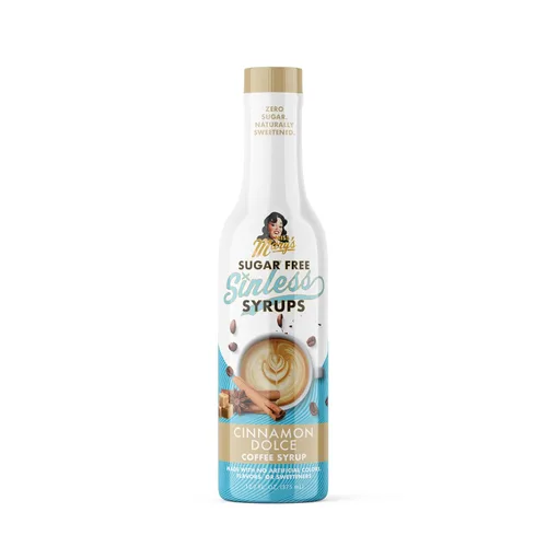 Vista 16 de Jarabe de biscotti de almendras sin azúcar, a base de stevia, sin alcoholes de azúcar ni sucralosa, sin edulcorantes artificiales, ingredientes