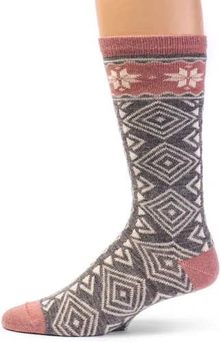 Vista 19 de WARRIOR ALPACA SOCKS - Calcetines acogedores de lana de alpaca divertidos de estilo novedoso/camping para hombres y mujeres Suaves, cálidos Negro