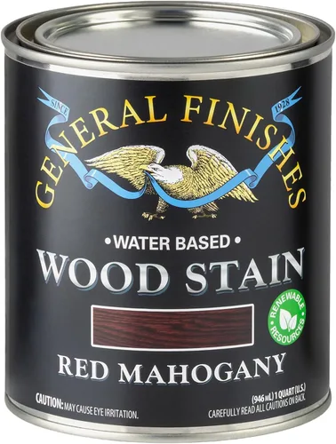 Vista 36 de General Finishes Tinte para madera a base de agua, 1 cuarto de galón, negro