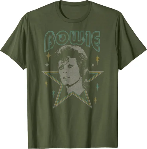 Vista 5 de David Bowie - Camiseta azul Ziggy Stardust, Negro, S