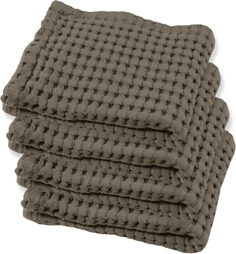 Vista 20 de GILDEN TREE Toalla de baño tipo waffle de secado rápido, toallas de baño delgadas de lujo, toallas de baño 40x80 grandes, estilo moderno (crema)
