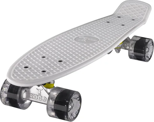 Vista 6 de Ridge Skateboard 55 cm Mini Cruiser Retro Stil in M Rollen Komplett U Fertig Montiert