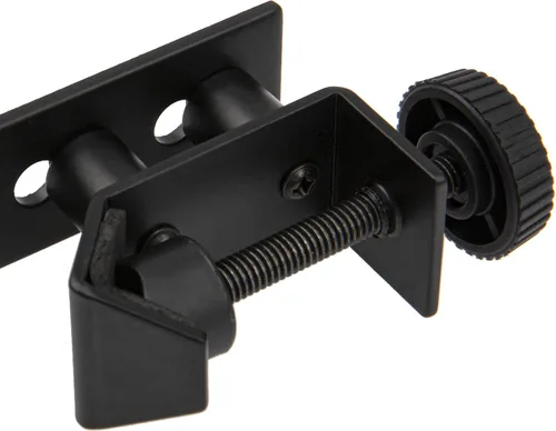 Vista 4 de 1 unids Yootones Drum Micrófono a prueba de golpes Clip Rim Mount Holder Metal Universal Mic Set Clamp Ajustable (negro)