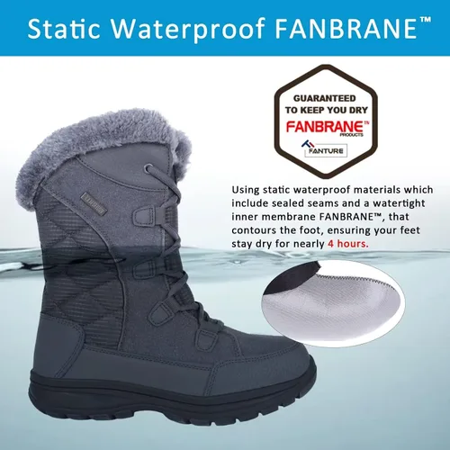 Vista 4 de Botas de nieve impermeables para mujer