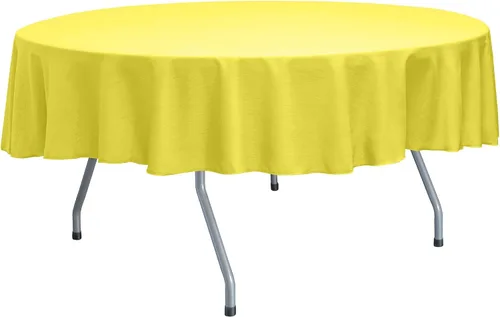 Vista 19 de Ultimate Textile Mantel redondo reversible Shantung Satin Majestic de 84 pulgadas, color rosa hielo