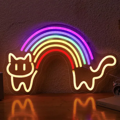 Vista 8 de Ramen - Letrero de neón con diseño de fideos de oso lindo para decoración de pared, LED regulable, decoración de pared japonesa, luz de neón