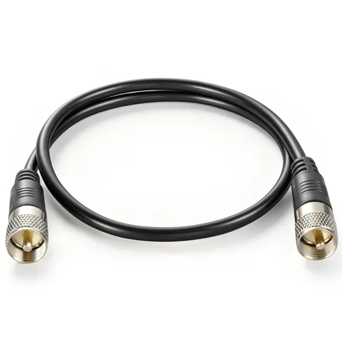 Vista 18 de Cable coaxial RG8x, Cable coaxial CB, 1 pie UHF PL259 Macho a Macho Cables de antena CB de baja pérdida, 50 ohmios para radio HAM, analizador