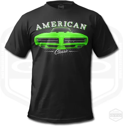 Vista 5 de 1969 GTO Tribute - Camiseta para hombre, color negro, idea de regalo para fanáticos del coche americano S-6XL Fabricado en Estados Unidos