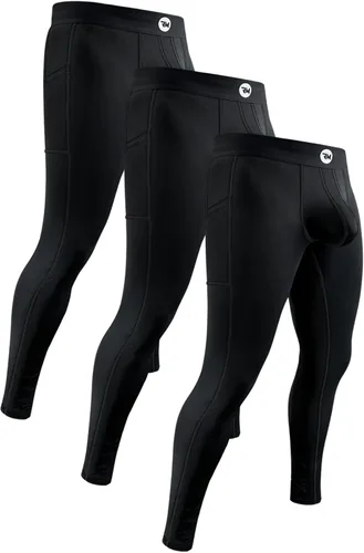 Vista 12 de RM Real Men Leggings de nailon para correr, tamaño de bolsa personalizada ABCD, cintura XS-5XL, pantalones de yoga, medias, capa base para clima