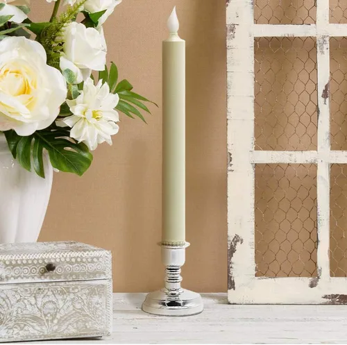 Vista 8 de Velas de Ventana Sin Llama con Control Remoto y Temporizador, Velas LED Cónicas Operadas por Batería con Ventosas Juego de 6 Velas de Ventana de A-6