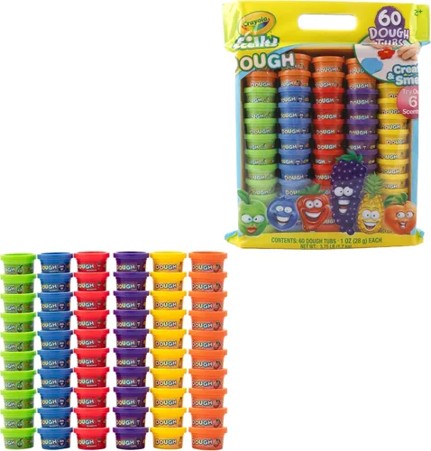 Vista 4 de Crayola Silly Scents Masa de 60 unidades x 1 oz, regalos del día de Pascua y recuerdos de fiesta, juguetes para niños para bolsas de recuerdos