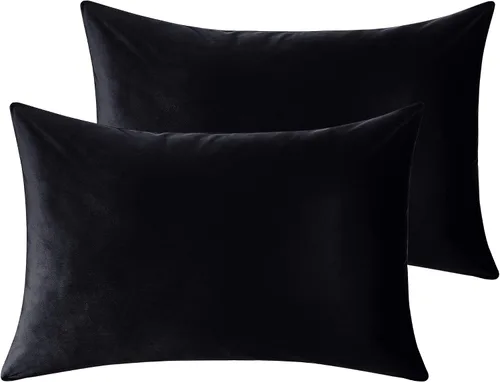 Vista 31 de StangH - Funda de almohada de terciopelo suave, 1 pieza Hidden Zipper, Skin Friendly, for Sleep and Relax, Neutral Home Decor, Sofa, Living Room