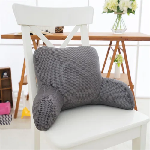 Vista 8 de Cojín lumbar de respaldo para sillón, suave y acogedor, cómodo respaldo de felpa, almohadilla de respaldo acogedor, almohada de lectura que alivia