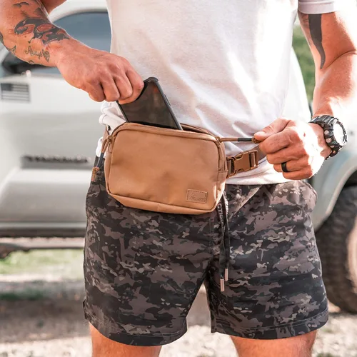 Vista 4 de WOLF TACTICAL Riñonera para hombres - Bolsa para colgar en la cintura oculta