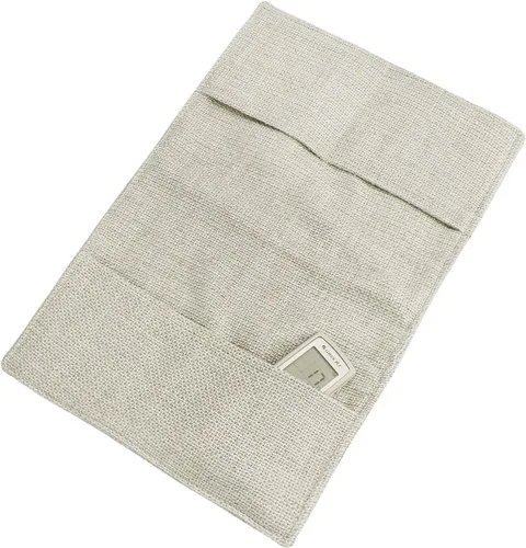 Vista 2 de Durable Oxford - Organizador de reposabrazos de tela antideslizante, bolsillo de almacenamiento con 3 bolsillos, soporte para control remoto de TV