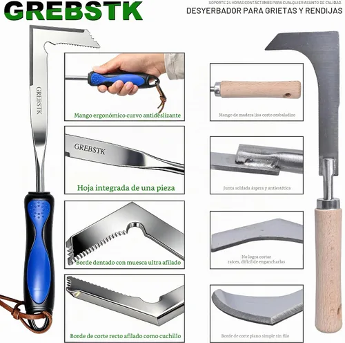 Vista 8 de GREBSTK - Herramienta ligera y afilada de acero inoxidable