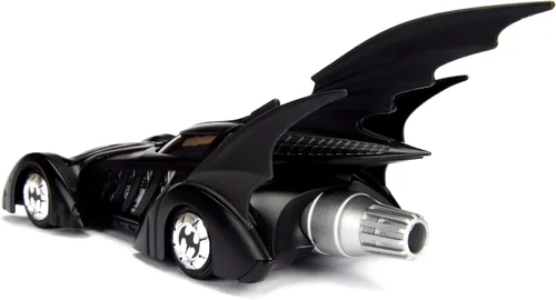 Vista 9 de Jada DC Comics Batimóvil de Batman Forever & Figura de Batman, vehículo de metal fundido 1:24 con figura