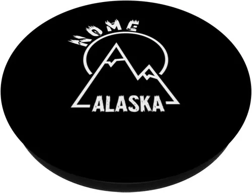 Vista 2 de Nome - Alaska State / Vintage Mountain & Forest - Nome, AK PopSockets Swappable PopGrip