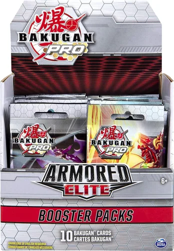 Vista 8 de Bakugan Pro, Armored Elite Booster Pack con 10 tarjetas coleccionables coleccionables, para edades de 6 años en adelante