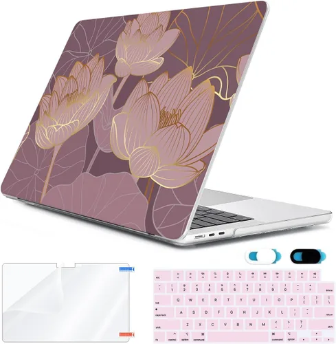 Vista 17 de Compatible con MacBook Air 2026 2025 2024-2022 de 13.6 pulgadas M5 A3449 M4 A3240 M3 A3113 M2 A2681 con Touch ID, carcasa rígida de plástico, hoja