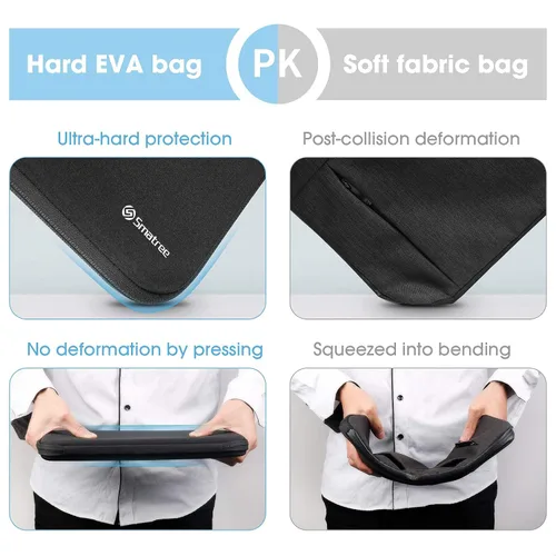 Vista 3 de Smatree Funda rígida para laptop Microsoft Surface Pro Copilot+PC de 13 pulgadas, para Microsoft Surface Pro de 13 pulgadas 11/10/9/8/7/6/5/4