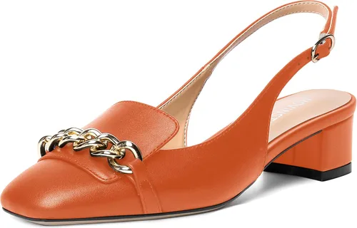 Vista 9 de MOVINSTEPS Zapatos de tacón bajo con hebilla mate para mujer, con correa ajustable, con correa ajustable, tacón bajo, 1.5 pulgadas Beige