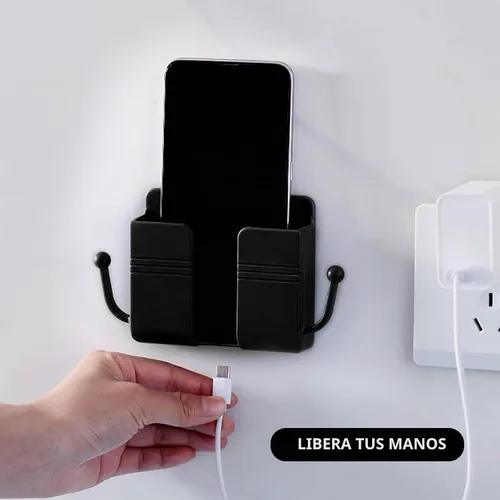 Vista 6 de BlingKingdom - Soporte de pared adhesivo para teléfono con orificio
