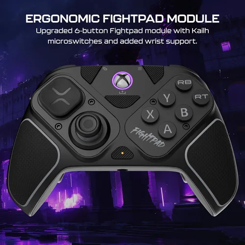 Vista 4 de Turtle Beach Victrix Pro BFG Reloaded Wireless Gaming Controller Licensed for Xbox Series X S, Xbox One, PC Gamepad, Bluetooth, Fightpad