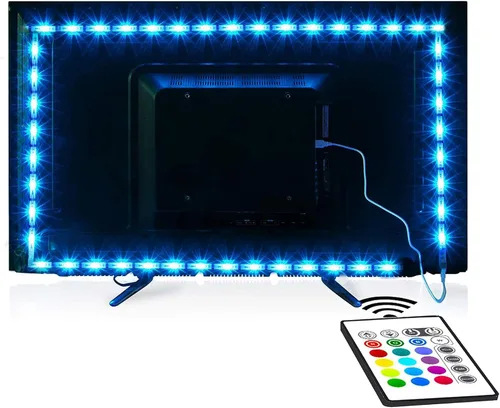 Vista 9 de Maylit ICRGB - Retroiluminación LED para TV, control por aplicación, luces LED para TV/Monitor de 20-36 pulgadas, sincronización de música, luces