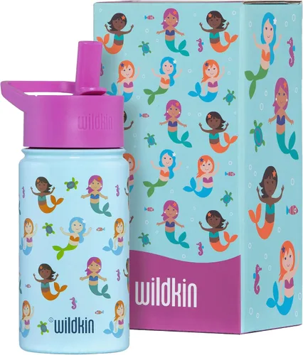 Vista 15 de Wildkin Kids - Botella de agua de acero inoxidable de 14 onzas para niños – Sin BPA, a prueba de fugas, aislada, fácil de limpiar - Ballerina