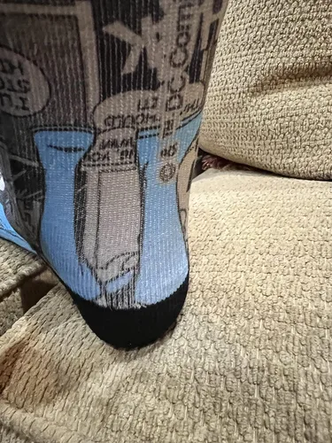 Vista 7 de Spoontiques Divertidos calcetines de media pierna, talla única, SUPERMAN