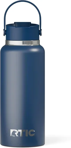 Vista 29 de RTIC - Botella de agua Outback de 32 oz (1 L), con revestimiento de cerámica, aislada, de acero inoxidable, doble pared con aislamiento al vacío
