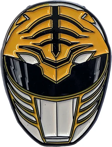 Vista 4 de Power Rangers Juego de 2 pines esmaltados con licencia oficial de Tommy White Ranger