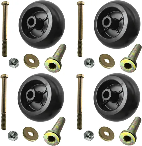 Vista 6 de Rueda de cubierta de plástico para cortacésped Exmark Toro 103-3168 103-4051 1-603299 103-7263 109-9011 con kits de hardware