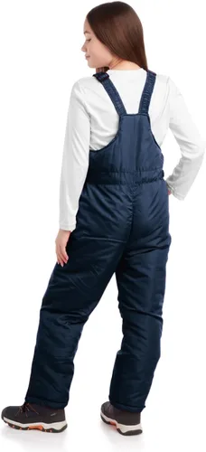 Vista 6 de Babero de nieve para niños Unisex para niños y niñas con aislamiento impermeable pantalones de nieve para esquísnowboard (2T-18)