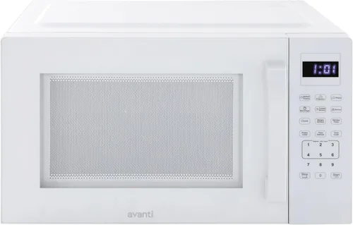 Vista 2 de Avanti Horno de microondas compacto de 1000 vatios para encimera con 9 ajustes de cocción preestablecidos, descongelación rápida y por peso, panel
