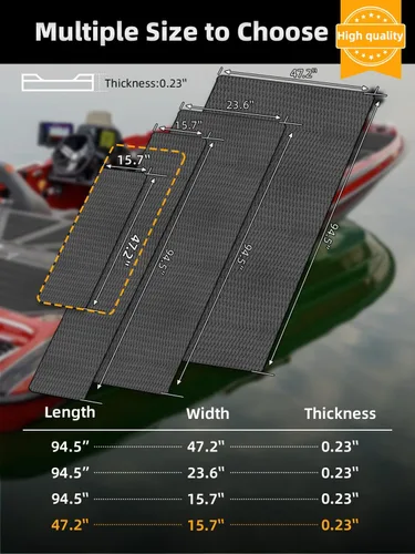 Vista 6 de FOCEAN Boat Flooring - EVA Foam Sea Boat Decking Small Diamond Marine Deck Mats for Bass Boats Pontoon Boats Jon Boats RV Yacht Kayak Floor