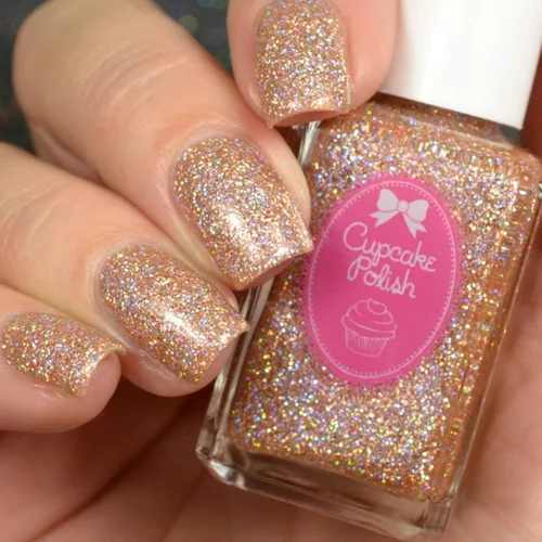 Vista 2 de Beauty is Everywhere - Esmalte de uñas con purpurina Nude Holo de Cupcake Polish