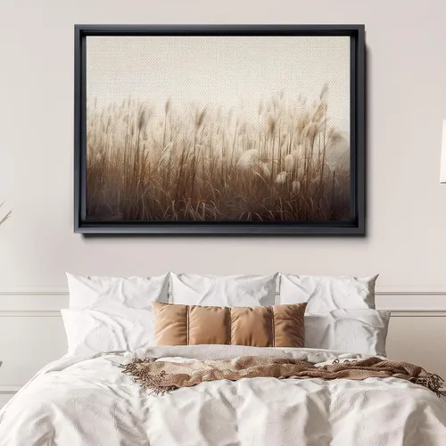 Vista 4 de Boho Elegance Pampas Grass Wall Art - Summer Field Print, Wheat Print, Nature-Inspired Gift with Dried Grass Vibes